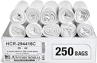 Vista 12 de Aluf Plastics - Bolsas de basura de alta densidad, 10 galones, 1000 unidades, 8 micras (eq), 24 x 24 pulgadas, negras, para baño, oficina