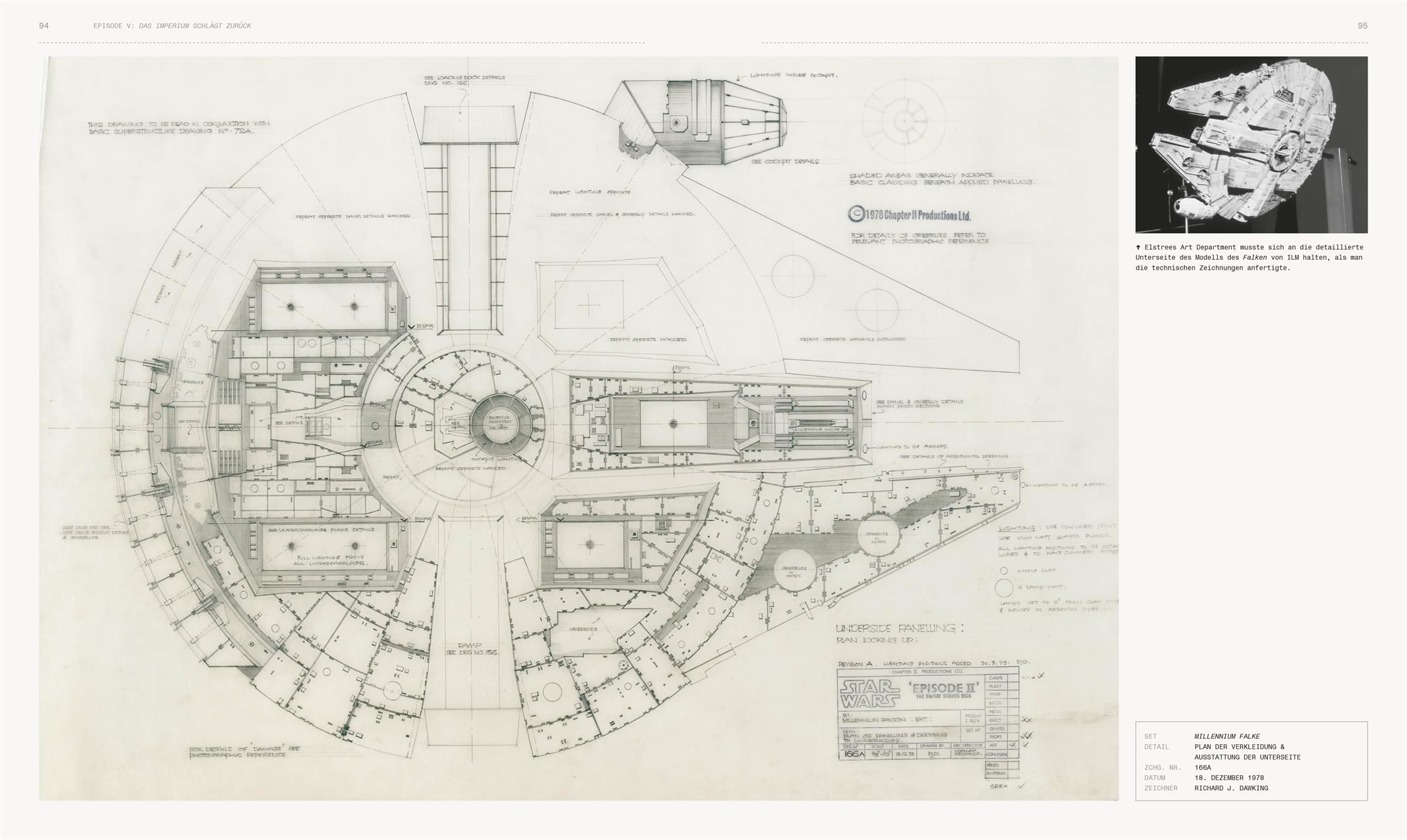 Star Wars Die Blaupausen: Artwork, Design und Skizzen der Skywalker-Saga. Mit 10 riesigen Ausklappseiten, u.a. zum Millennium Falken