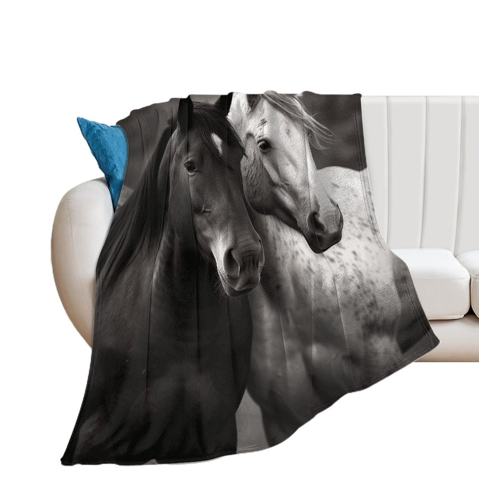 Couverture flanelle anti-peluche plaid chaud et léger lit et canapé