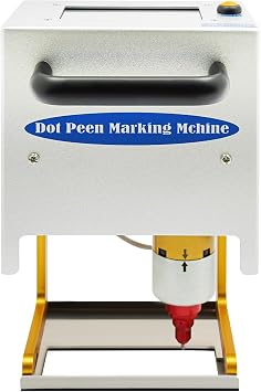 Engraving Marking Machine, Electric Marking Machine Touch Screen Dot Peen Metal Marking Machine Portable Handheld Dot Peen Marking Machine for Vehicle Parts Marking