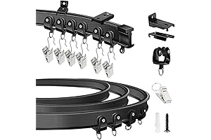 KOLAKO Ceiling Curtain Track: Divide Rooms Elegantly with Bendable Curtain Solutions