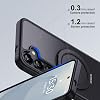 Case for Samsung Galaxy S25 Compatible with MagSafe Shockproof Mobile Phone Case with 360° Rotating Invisible Stand Scratch-Resistant Back Protective Case Matte Black