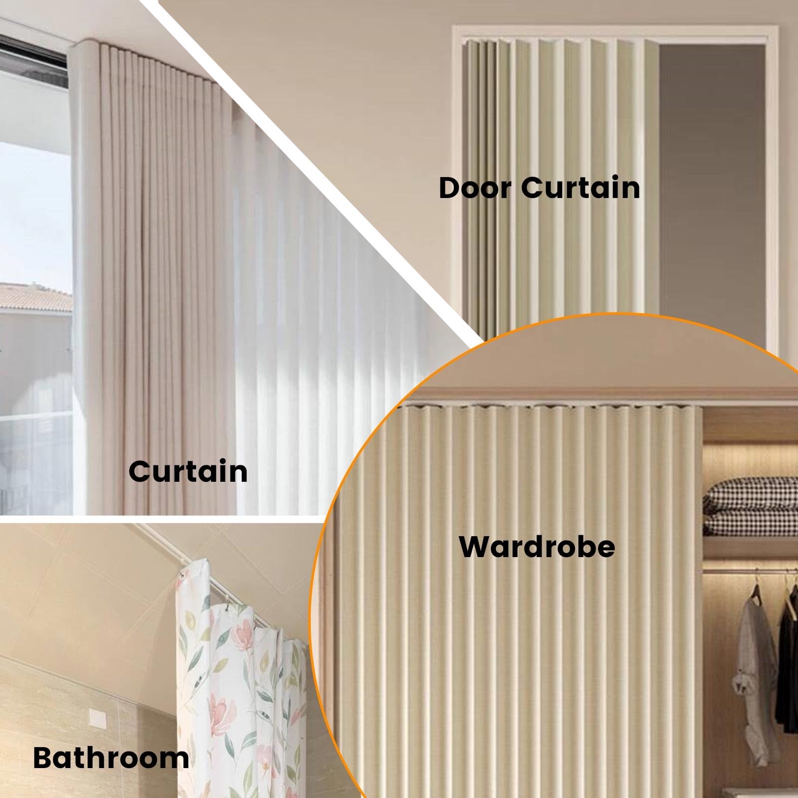 Cichy aluminiowy system szyn do zasłon, drążek przesuwny do sypialni, salonu, kuchni, łazienki, szafy, czarny, 1,10 m, regulowany drążek do zasłon