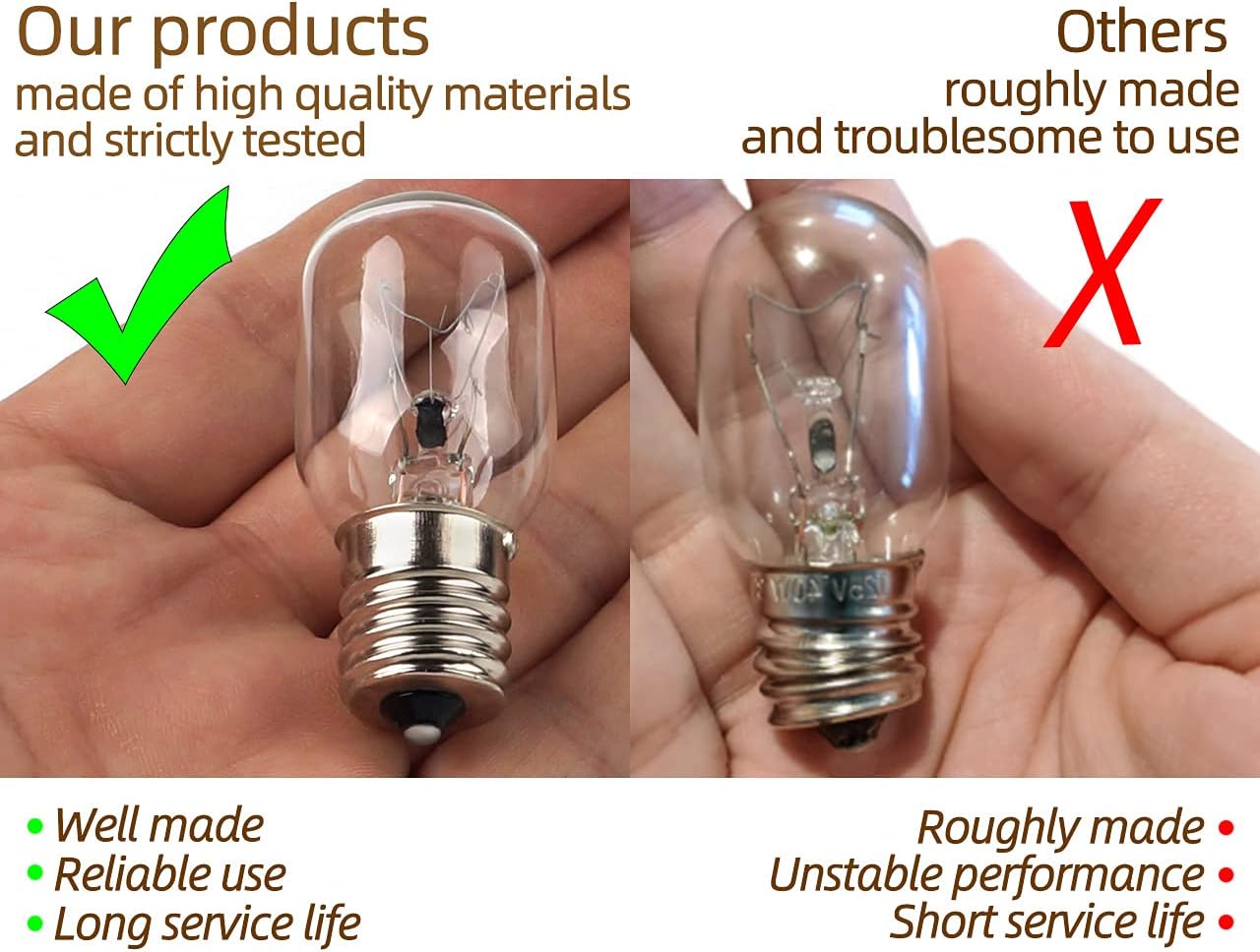 ANTOBLE 8206232A Microwave Light Bulb 120V 40W E17 Base for Whirlpool Maytag Microwave Oven 1890433 8206232 AP4512653 PS2376034-3 Pack
