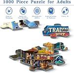 Rocorose Jigsaw Puzzle 1000 Pieces for Adults, Trading Post Puzzle Challenging Game Nights for Family Party Holiday Jigsaw Puzzle Home Decor