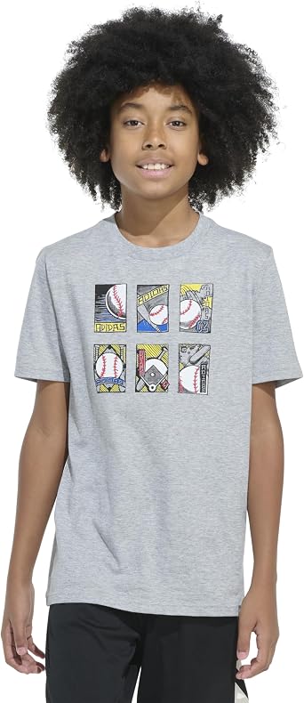 adidas Boys' Short Sleeve Graphic T-Shirt