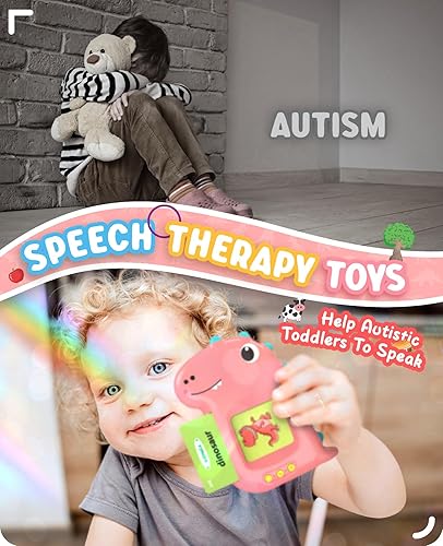 Miniatura 6 de Kizmyee Juguetes para niños pequeños, tarjetas flash parlantes para niños pequeños 224 palabras visuales, juguetes sensoriales para niños autistas,