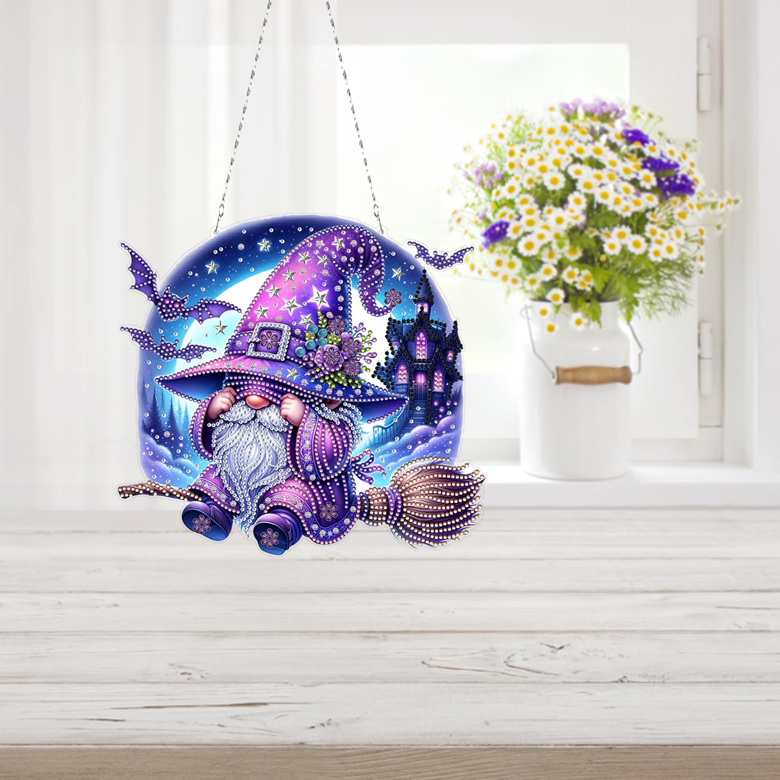 Amiiba Diamond Painting Hanging Kits Halloween Witch