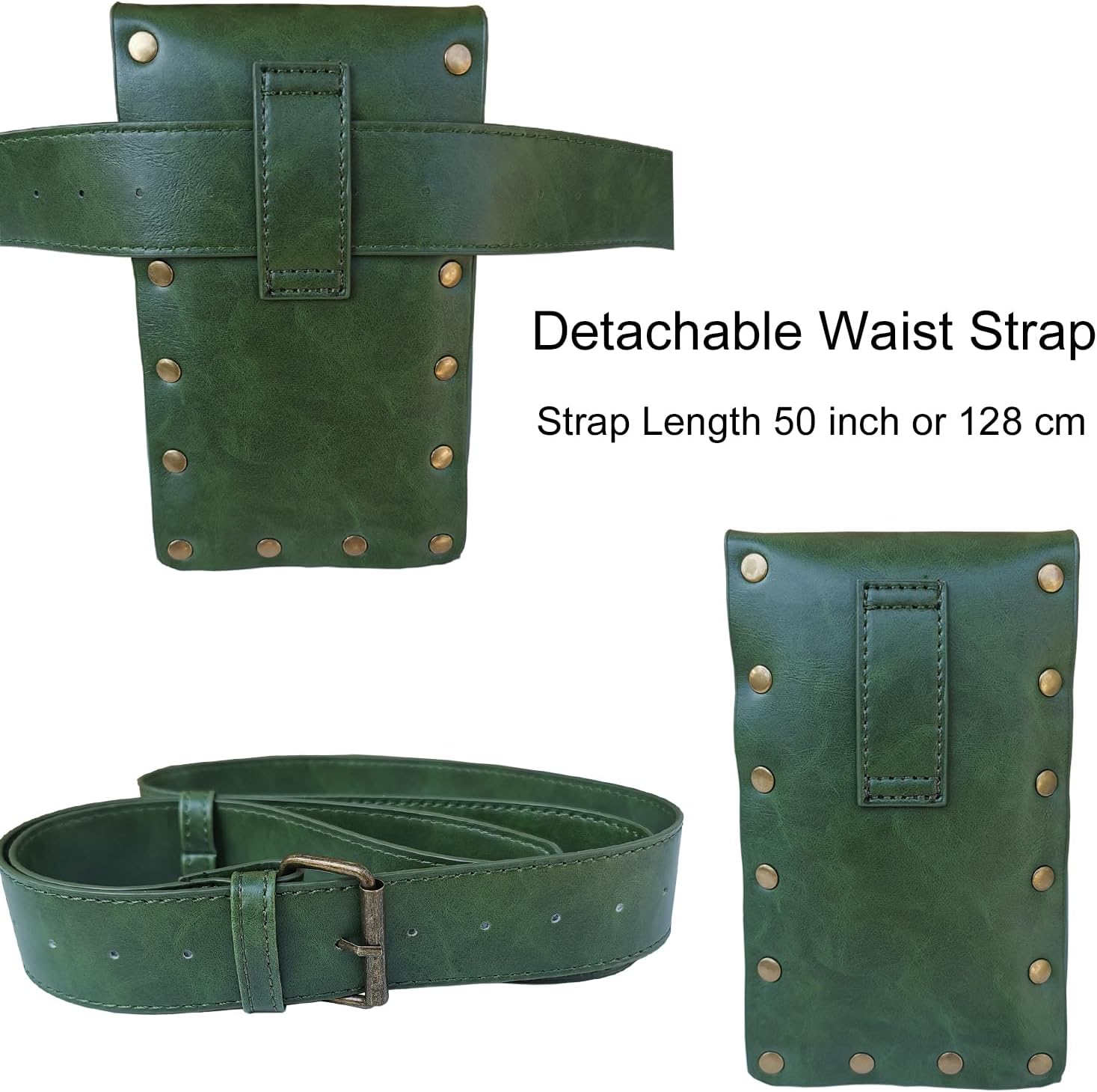Larswon Renaissance Bag Medieval Belt Pouch Leather Belt Pouch Leg Phone Holder Festival Faire Accessories - Image 4