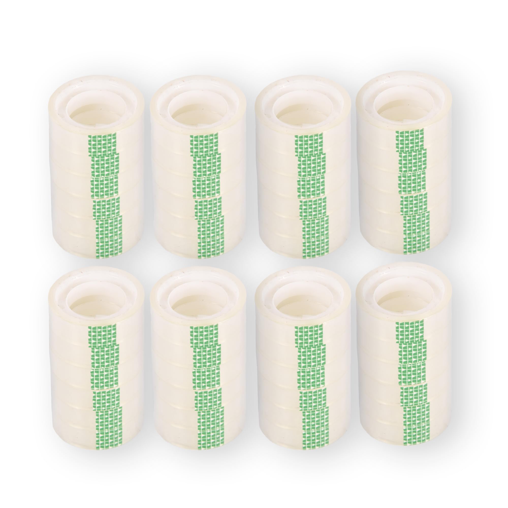 Ruban adhésif transparent anti-gaspillage 48 rouleaux compacts en polyester résistant