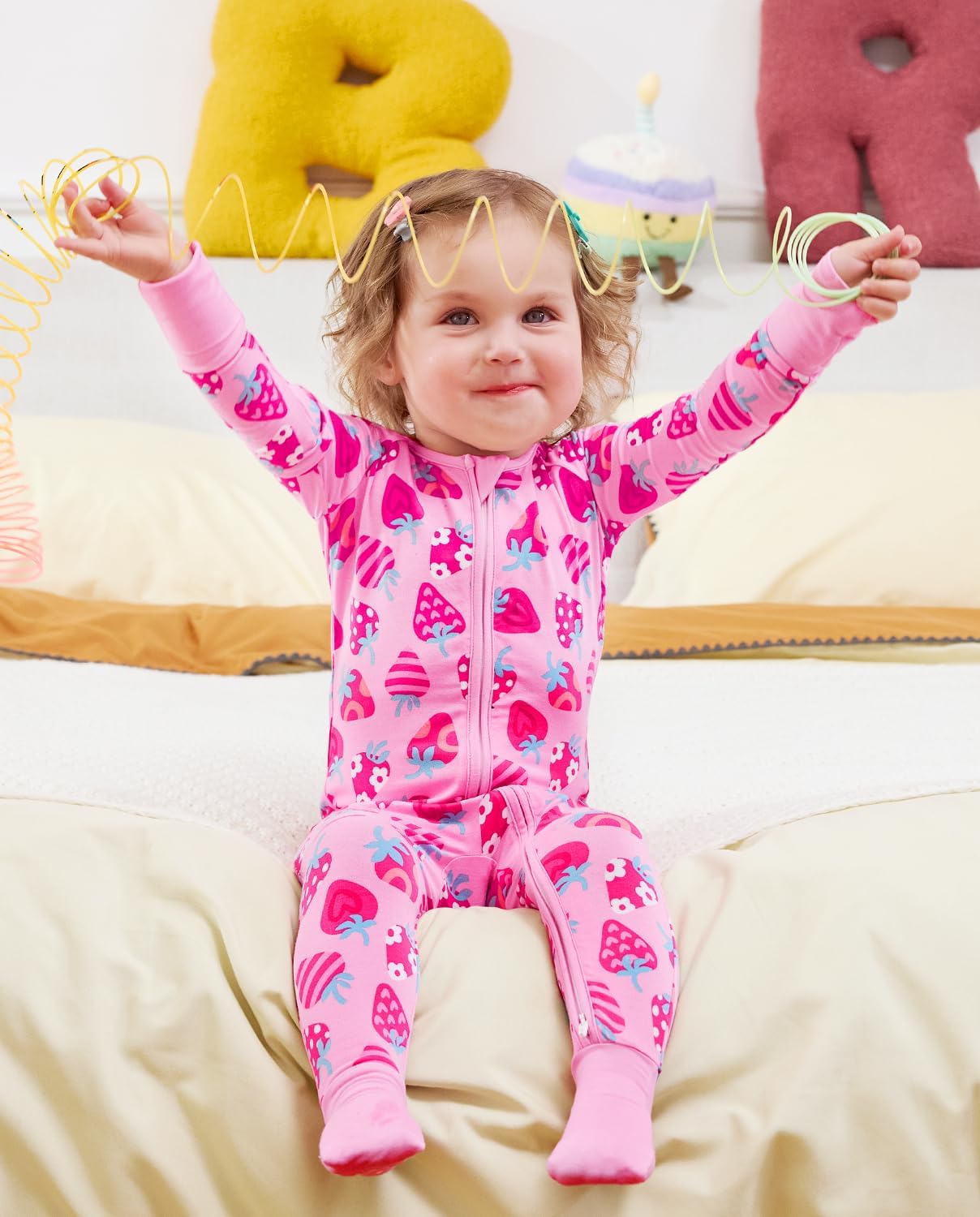 Viscose Derived from Bamboo Baby Footie Pajamas Convertible Newborn Sleeper for Baby Girl Zipper Onesie 0-24M - Image 5