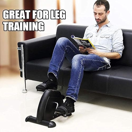 Miniatura 8 de Mini Exercise Bike, AGM Under Desk Bike Pedal Exerciser Foot Cycle Arm & Leg Pedal Exerciser with LCD Screen Displays