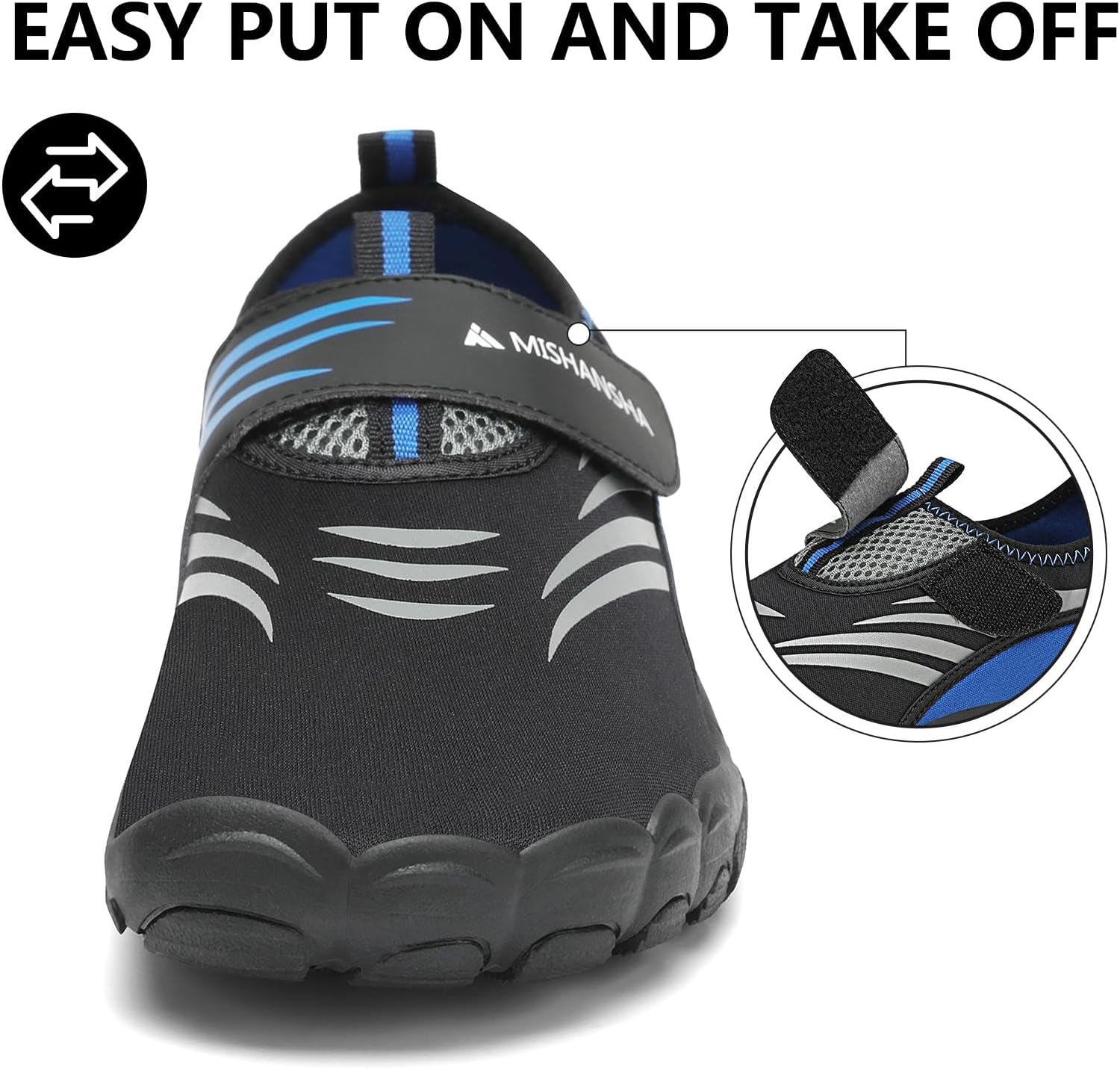 Mishansha Womens Mens Water Swim Shoes Wide Toe Box Barefoot Shoes US Size 5.5-13.5 Women / 3-11.5 Men - Image 5