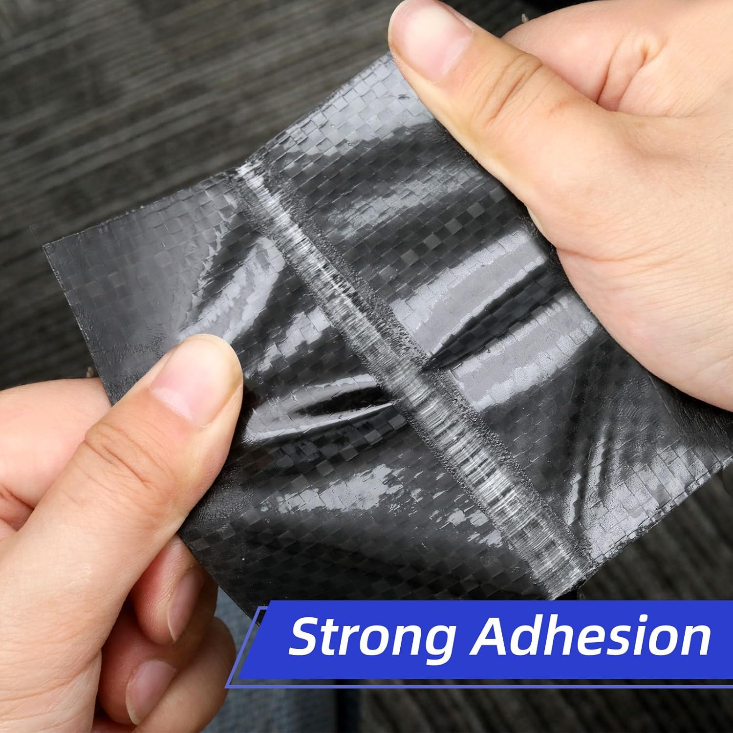 Premium RV Underbelly Material Tape 6" x 50', Black Sewer Hose Tape for Waterproof Repair & Storage