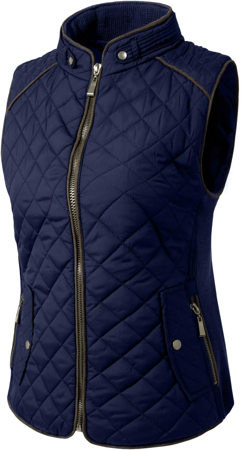 NE PEOPLE Womens Lightweight Quilted Padding Zip Up Vest Gilet(S-3XL) - Image 2