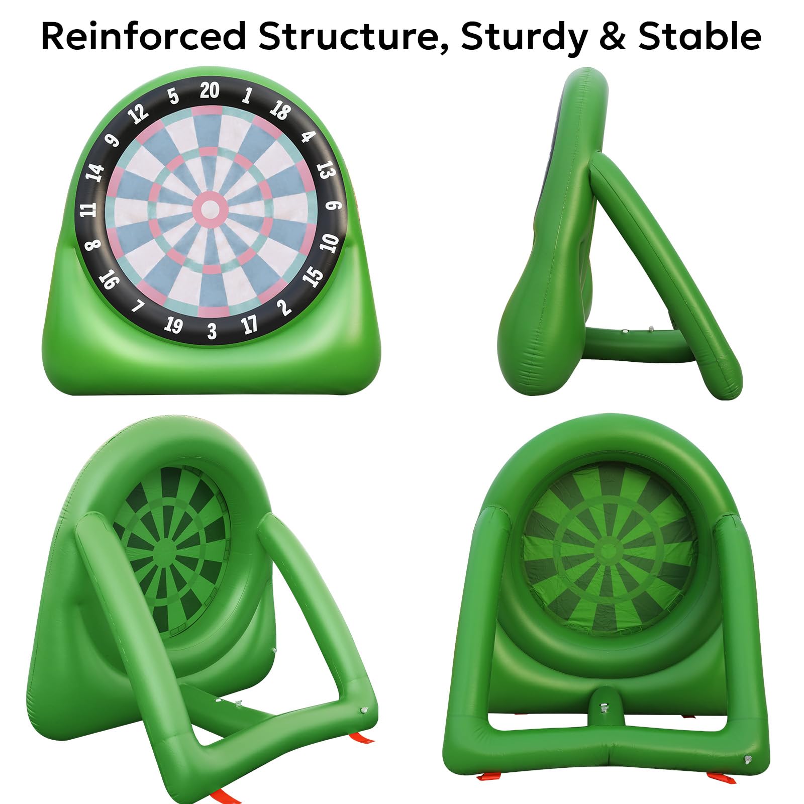 Inflatable Golf Targets for Backyard Outdoor Baseball Games Giant Dart Board Big for Kids Adults Family with 12 Kick Balls, Scoreboard & Air Pump