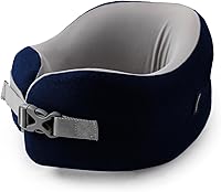 Travelon Slim Memory Foam Travel Pillow - Ergonomic Neck Support, Compact & Portable for Restful Travel Sleep
