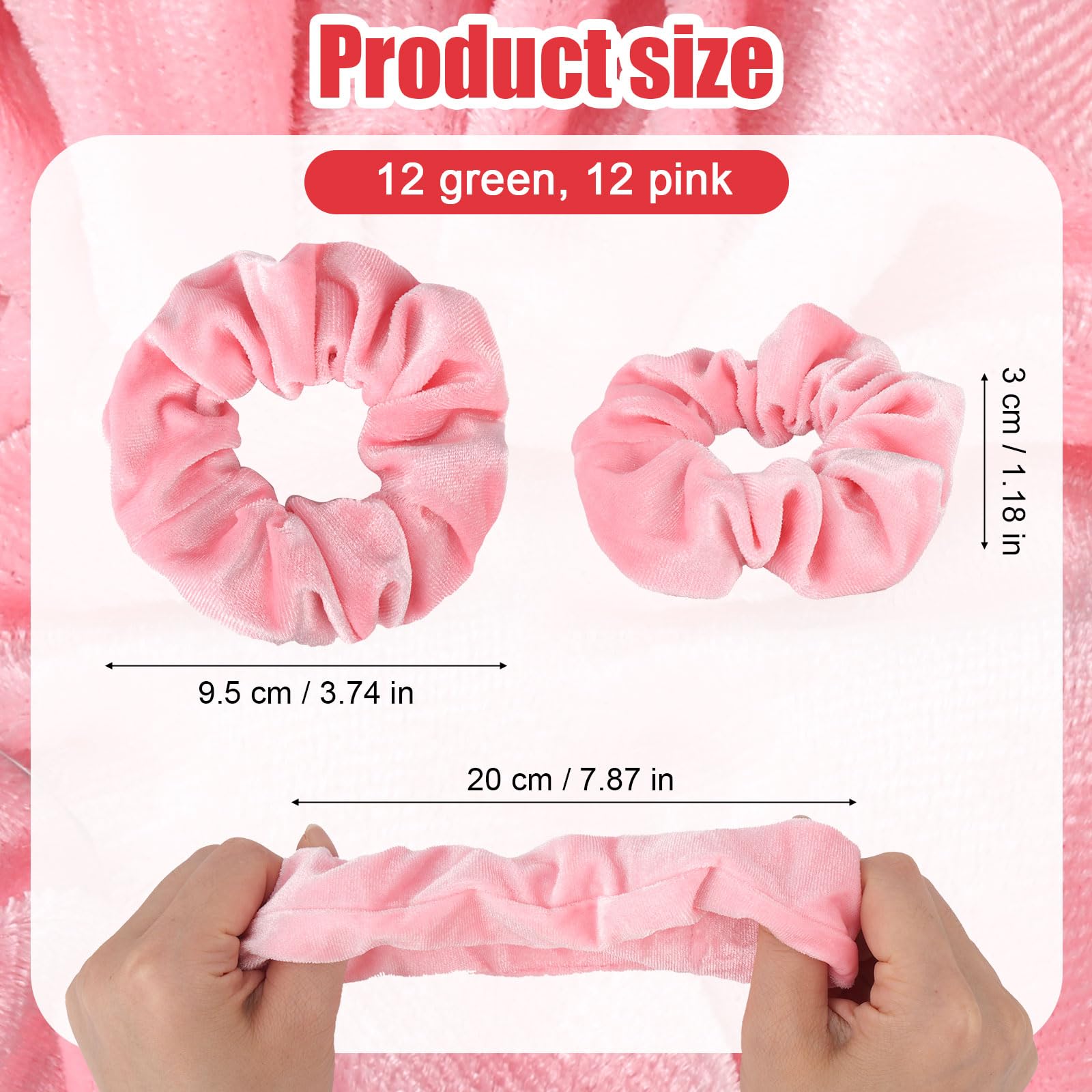 SAVITA 24pcs Scrunchies, Witch Party Decorations Fabric Hair Accessories Elastic Hair Ties Ropes for Women Girls Themed Party Supplies - Image 2
