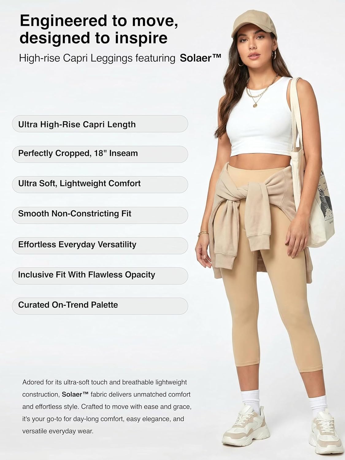 Conceited High Waisted Ultra Soft Leggings for Women - Full Length, Capri Length and Biker Shorts - Available in Plus Size - Image 3