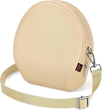 Portable Headphone Storage Bag with Shoulder Strap Universal Headset Pouch for Most Over-Ear Headphones Oxford Cloth Soft Headphone Case Headset Travel Carrying Pouch Beige