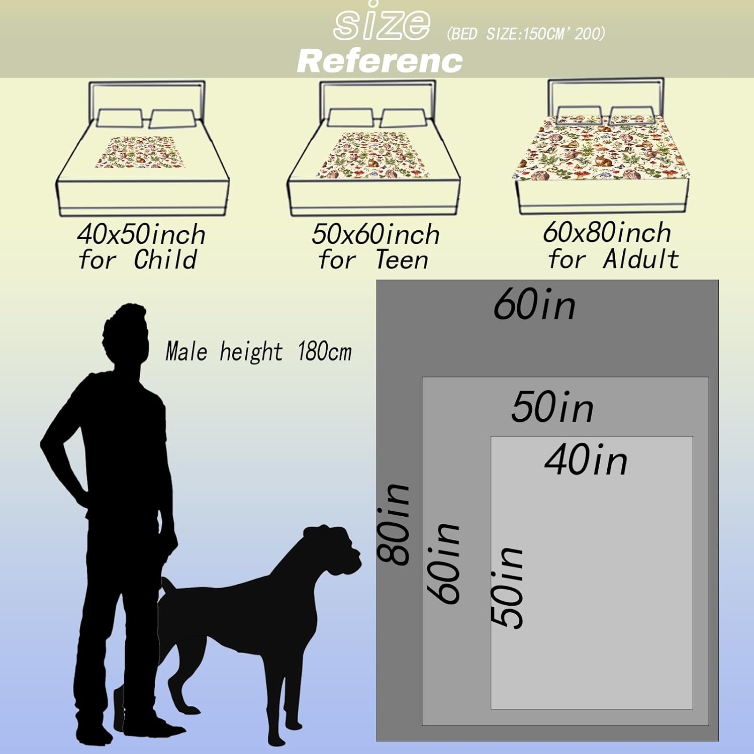 Woodland Aniaml Throw Blanket - 50x60in,Ultra Soft, Cozy Lightweight Flannel,Cute Squirrel, Owl, and Mushroom Blankets - Gifts for Kids & Nature Lovers,for Couch Travel,Home Living Room Decor - Image 3