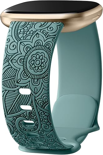 Odbeai Correas para Fitbit Versa 4 para mujerFitbit Versa 3 bandas mujeresFitbit Sense BandsFitbit Sense 2 bandas, lindo y elegante patrón floral