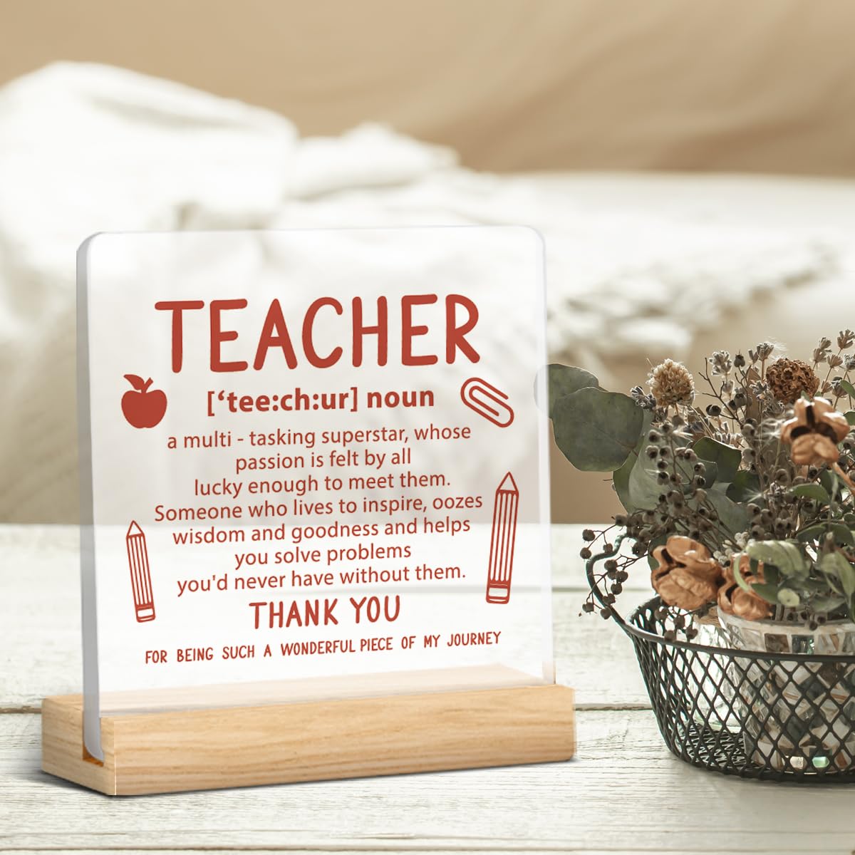 Diario De Cuero Para Profesores - Regalo De Agradecimiento O Despedida Elegante Y Práctico