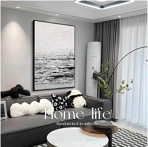 Vista 21 de ARTLAND Lienzo pintado a mano con diseño de flores de 24 x 36 pulgadas