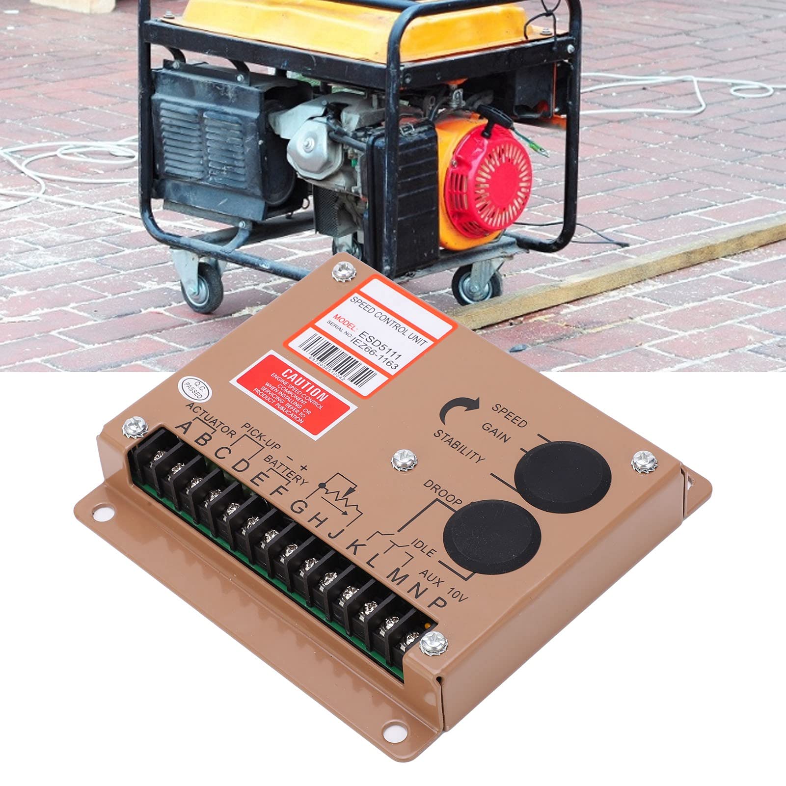 Regolatore Elettronico Generatore Scheda di Controllo Della Velocità del Motore Ferro Elettronico Regolatore Acceleratore Parti di Ricambio per la Riparazione ESD5111 DC 12V/24V