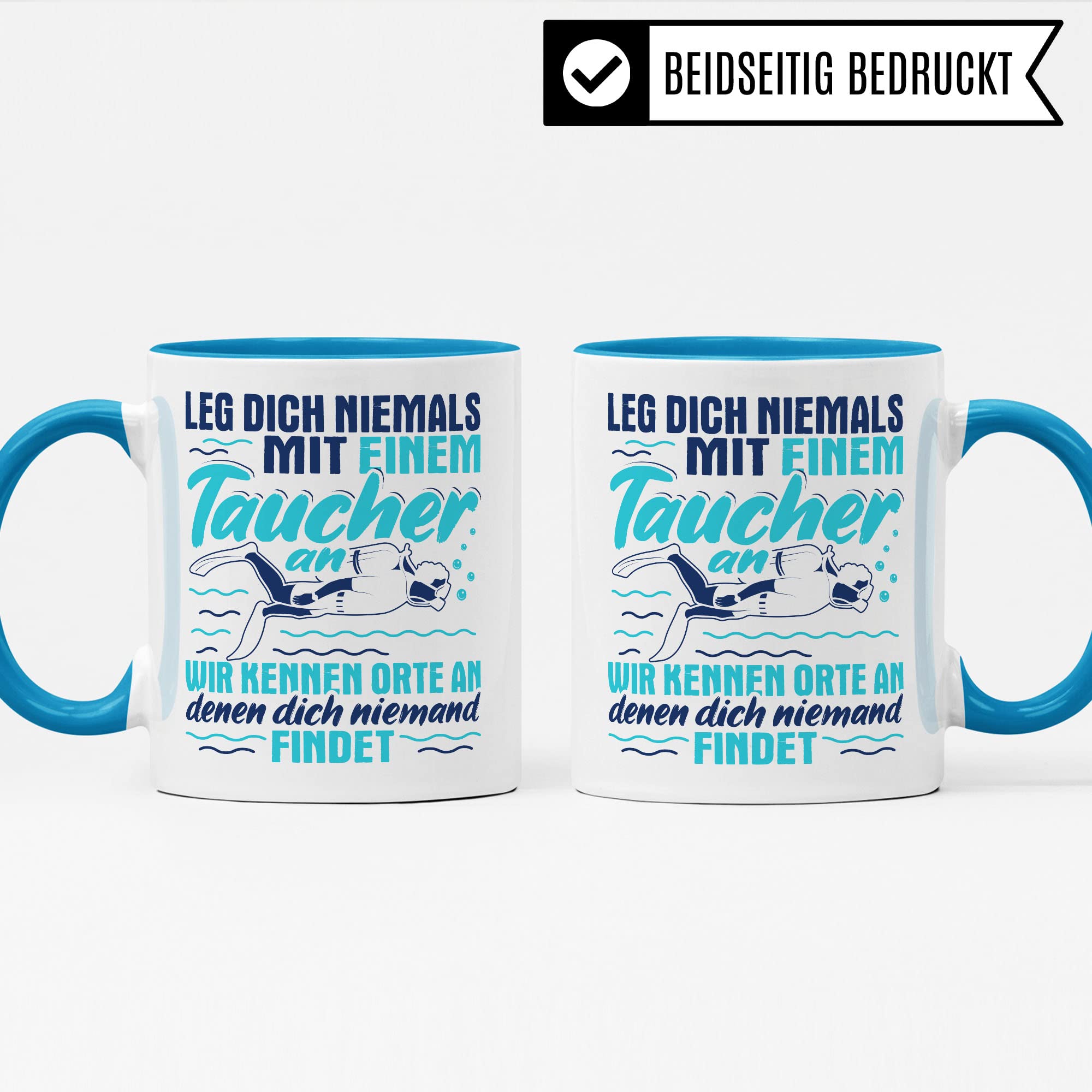 Pagma Druck Taucher Tasse – Witziger Spruch 'Mir Reichts, Ich Geh Tauchen'