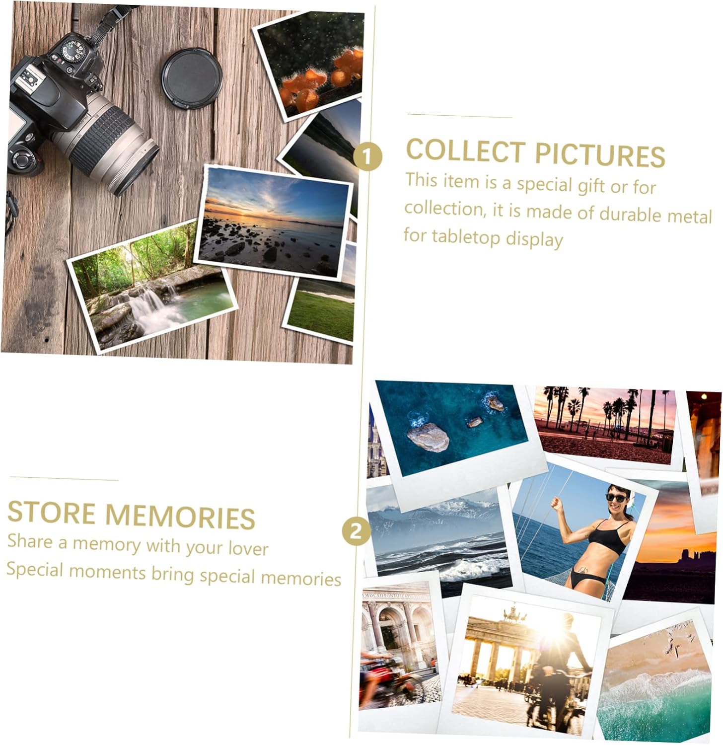 Uonlytech 25pcs Memo Clips and Photo Holders Double Design for Business Cards Messages and Photos for Weddings Shops and Displays