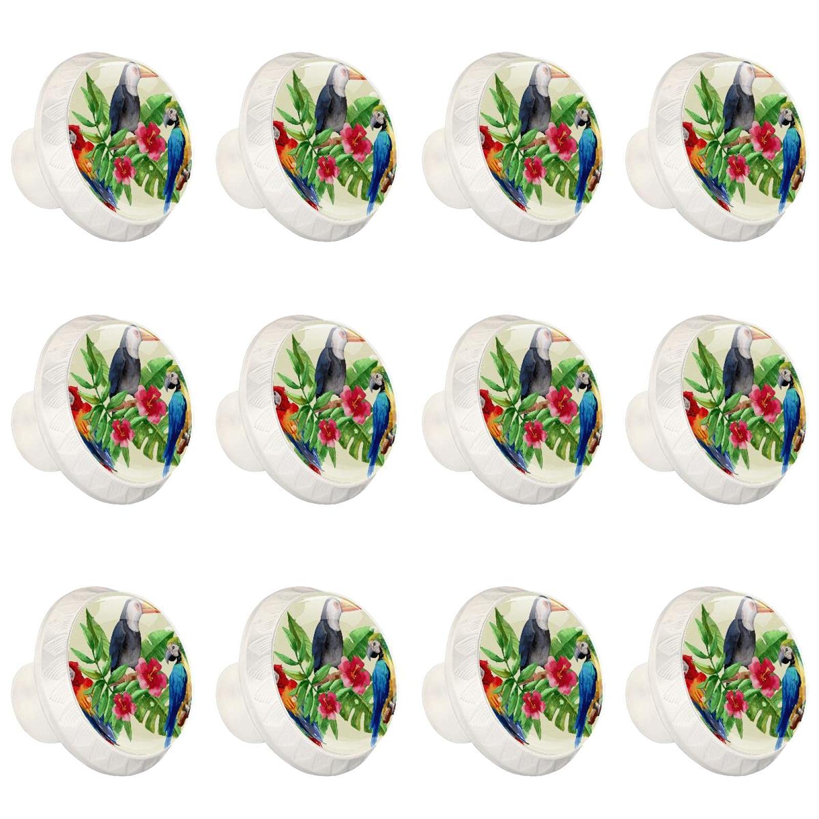 Boutons de placard de cuisine tropicaux pour relooker une commode