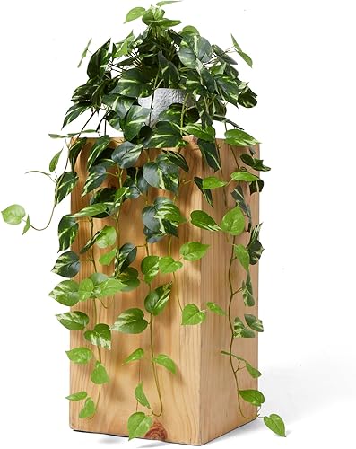 CADNLY Plantas artificiales realistas para interiores en maceta, plantas colgantes de imitación verdes, decoración artificial, potos falsos en