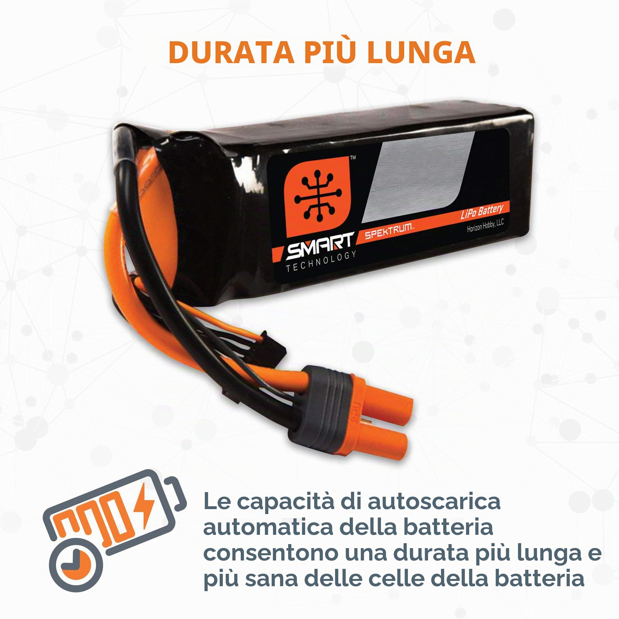 11.1V 3200mAh 3S 30C Smart LiPo: IC3
