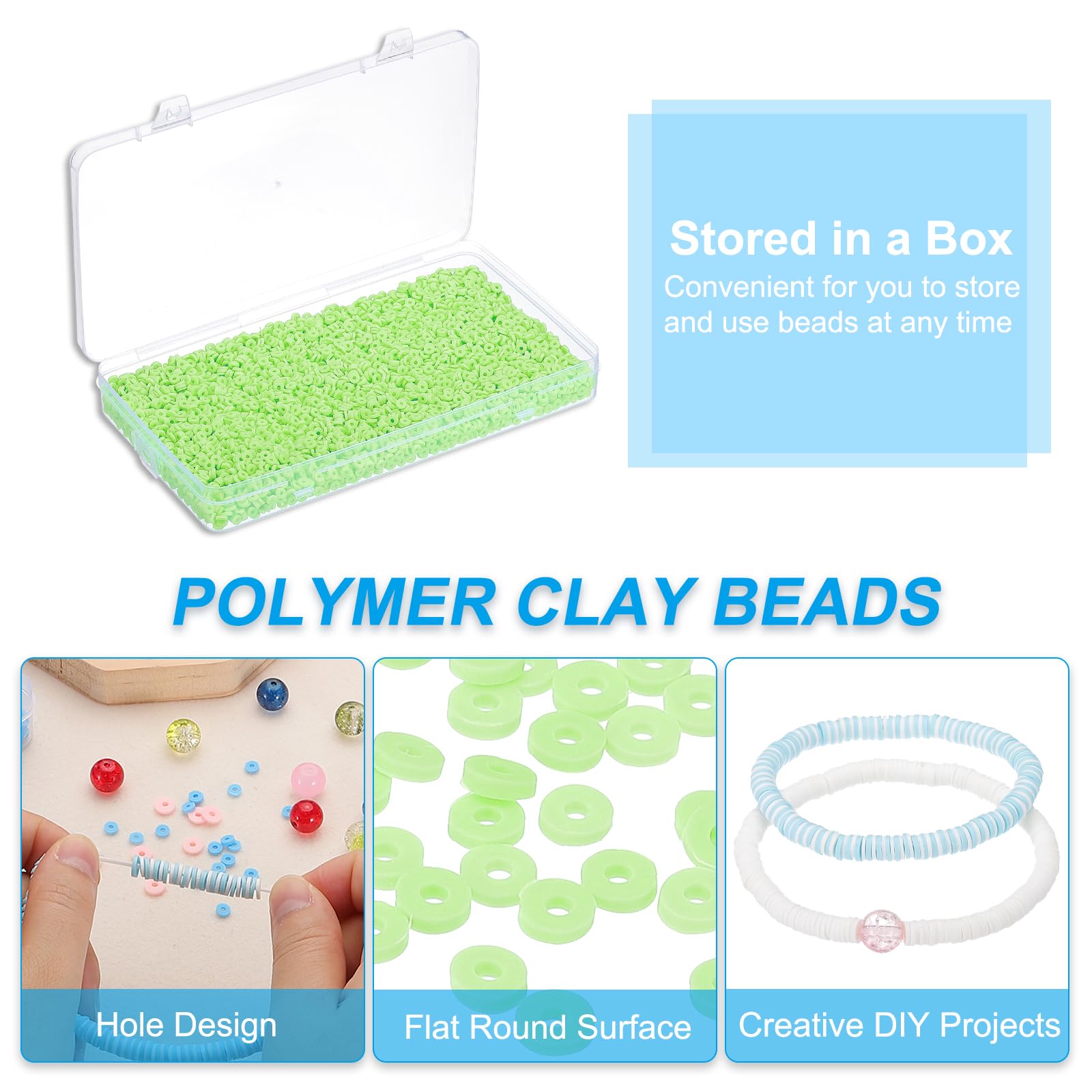 PATIKIL 4000 Pcs Clay Beads Bracelet Making Kit - Image 3