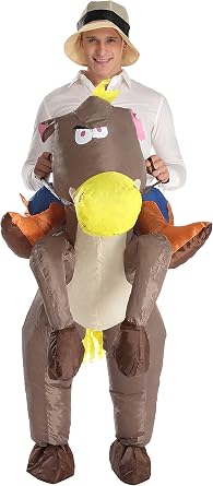Inflatable Costume Adult Inflatable Cowboy Costume Horse Costume for Halloween cowboy funny suit