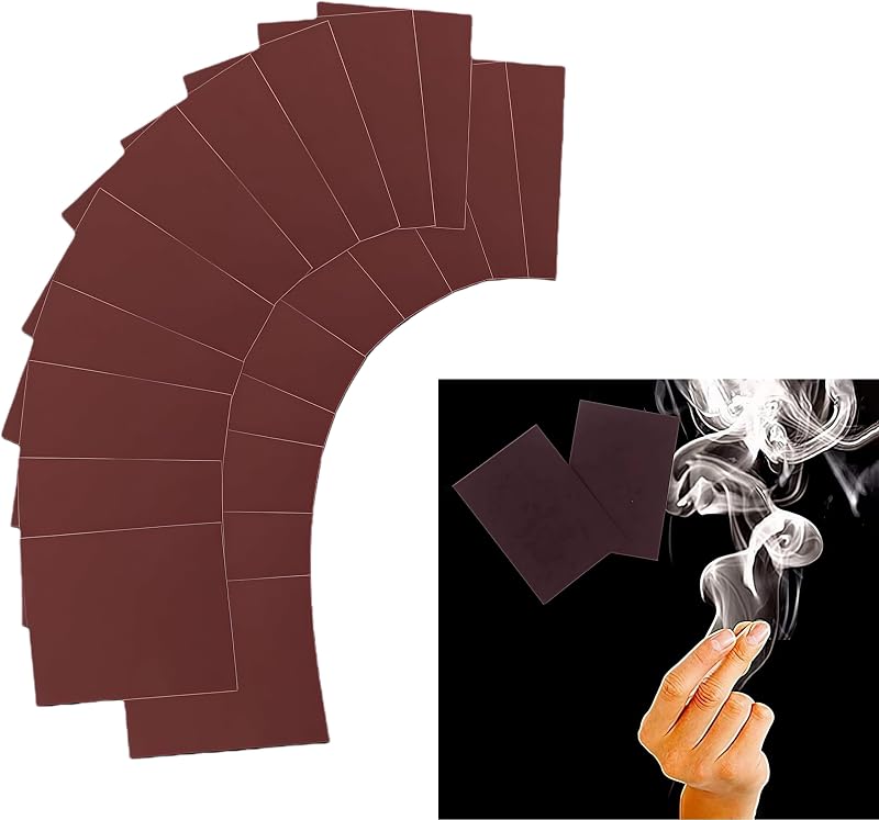 20Pcs Finger Smoke Magic Trick,Magic Prop Tool Ultimate Magic Kit Cool Close-Up Magic Trick Finger's Smoke Hell's Smoke Stage Stuffs Fantasy Props