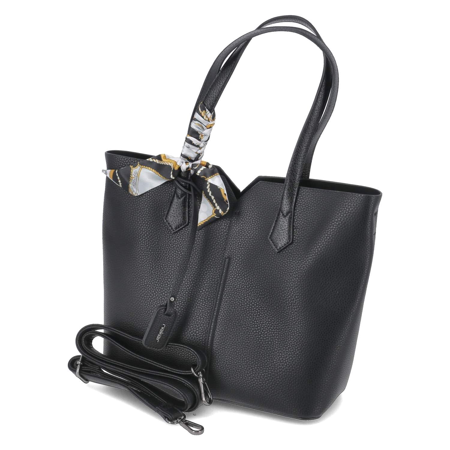 Rieker Ladies Black Shopper H1006, black, S