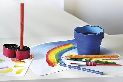 Miniatura 6 de Faber-Catell Trio - Afilador de agarre 2002 rojo/azul surtido