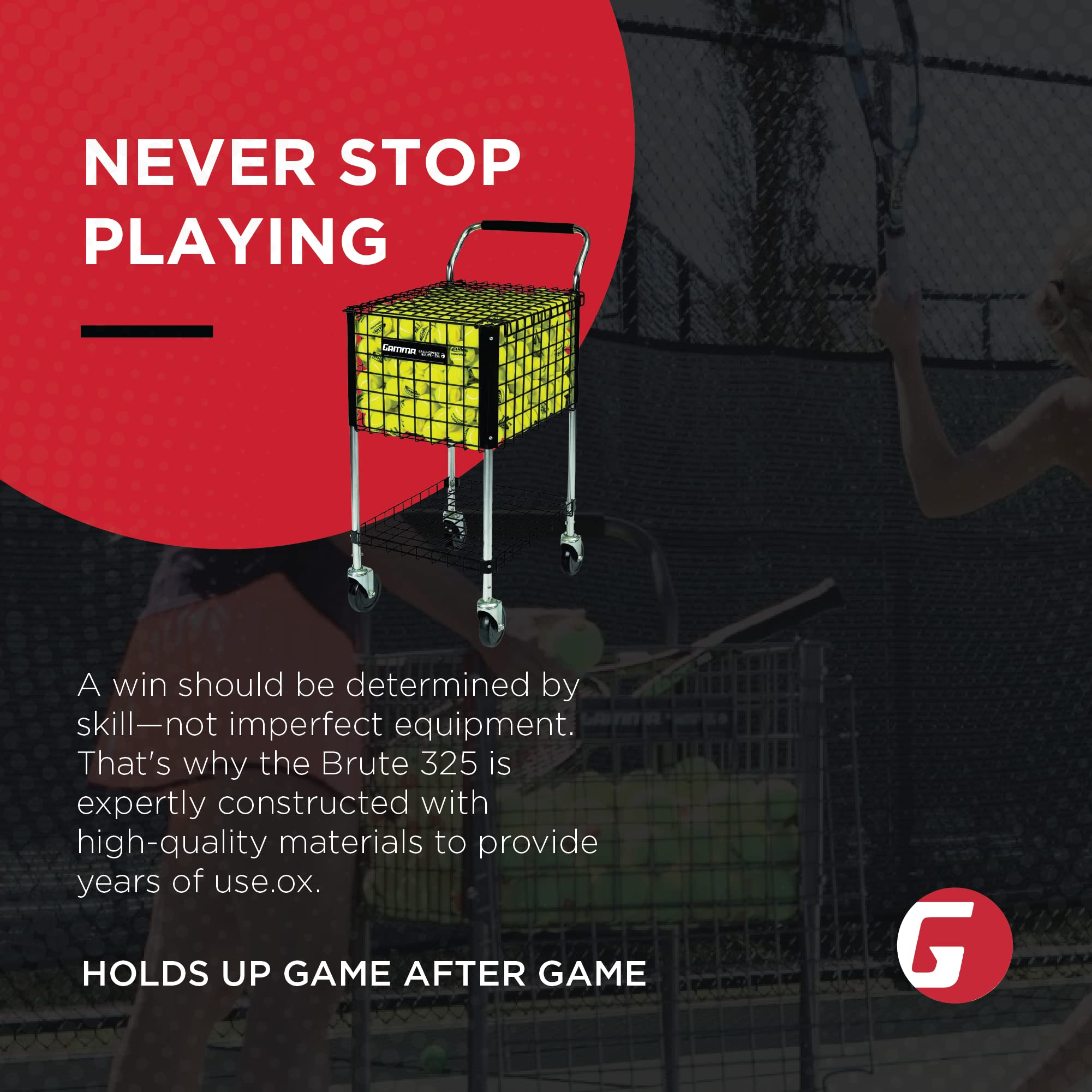 Gamma Sport Premium Tennis Lehre und Travel Körben – Einzigartige Sportausrüstung, EZ Tragetaschen, tragbare Designs, ideal Training Ball Zubehör