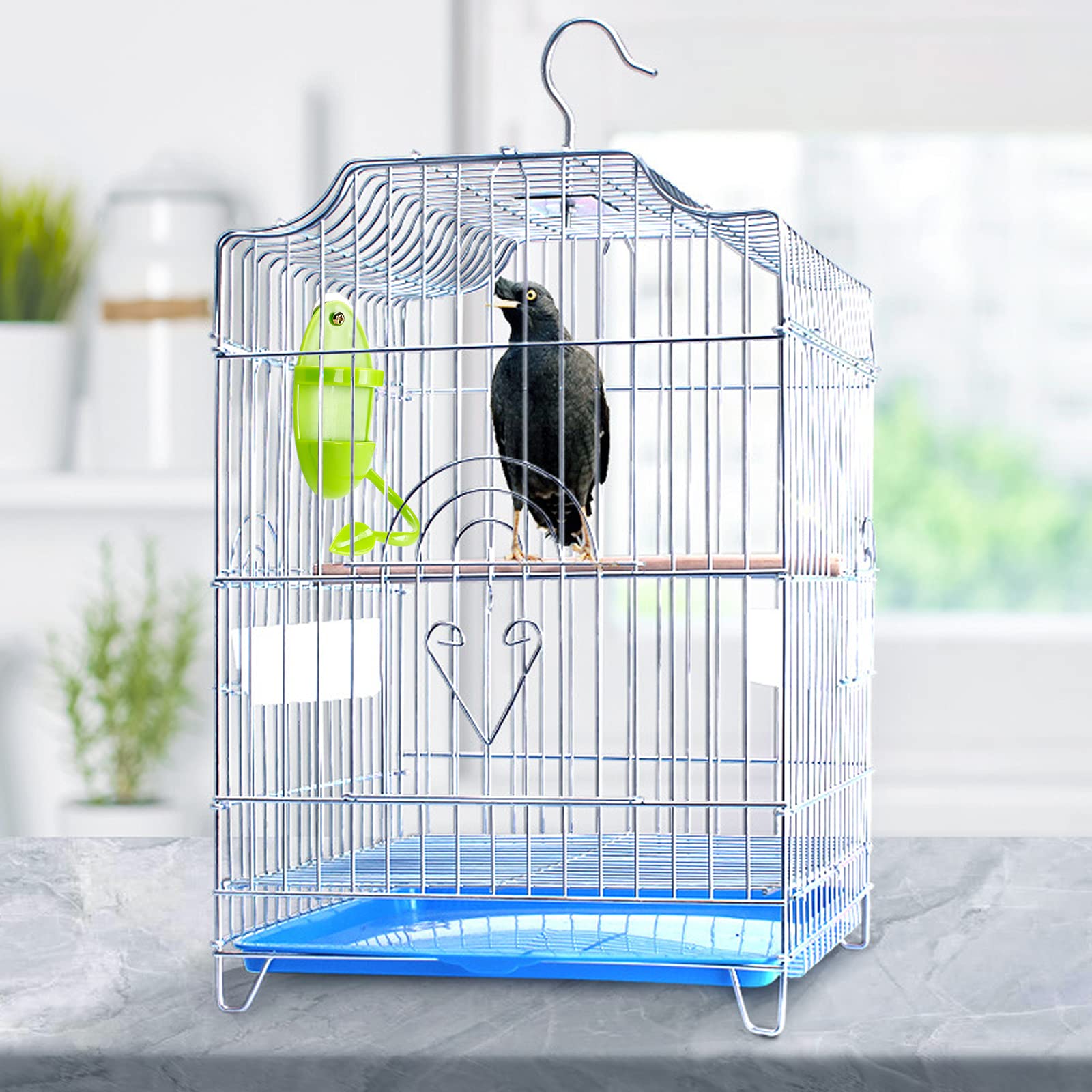 2Pcs Plastic Cuttlebone Holder Bird Feeding Cup Rack - Fruit & Gnawing Accessories for Bird Cage & Parrot - image 3