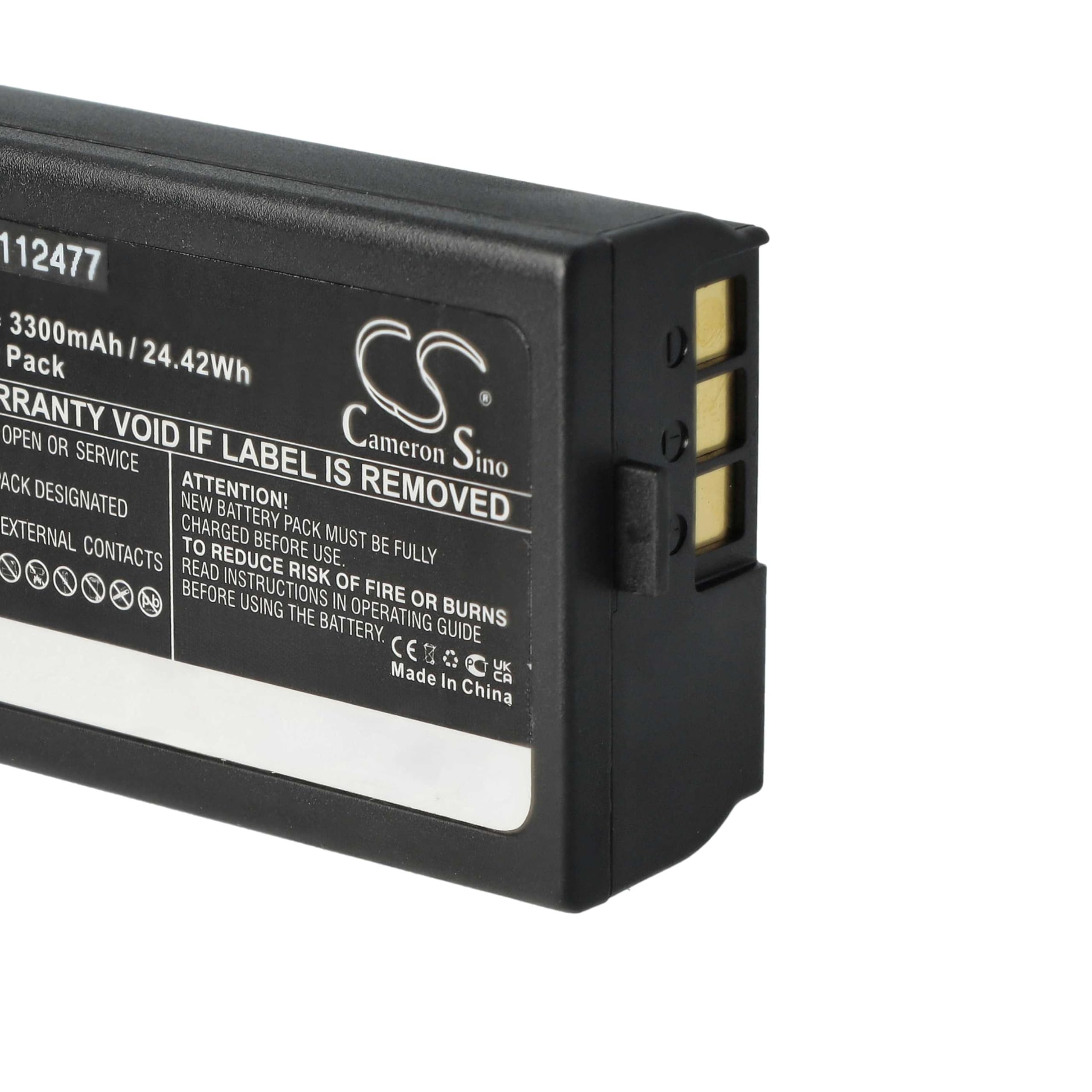 vhbw Akku Ersatz für Brother PJ7, BA-E001 für Drucker Kopierer Scanner Etiketten-Drucker (3300 mAh, 7,4 V, Li-Ion)