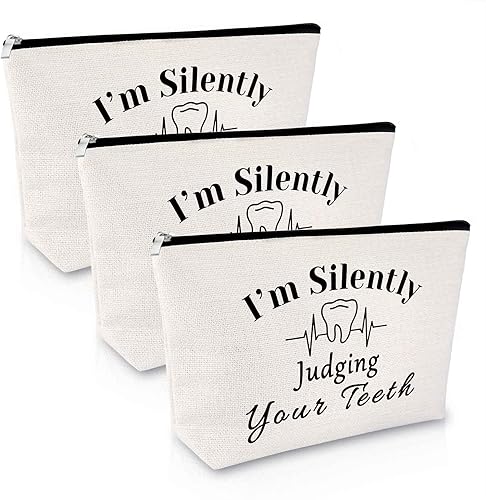 Regalo para dentistas para mujeres, bolsa de maquillaje, regalo dental para mujeres, regalo para asistente dental, regalo de higienista dental,