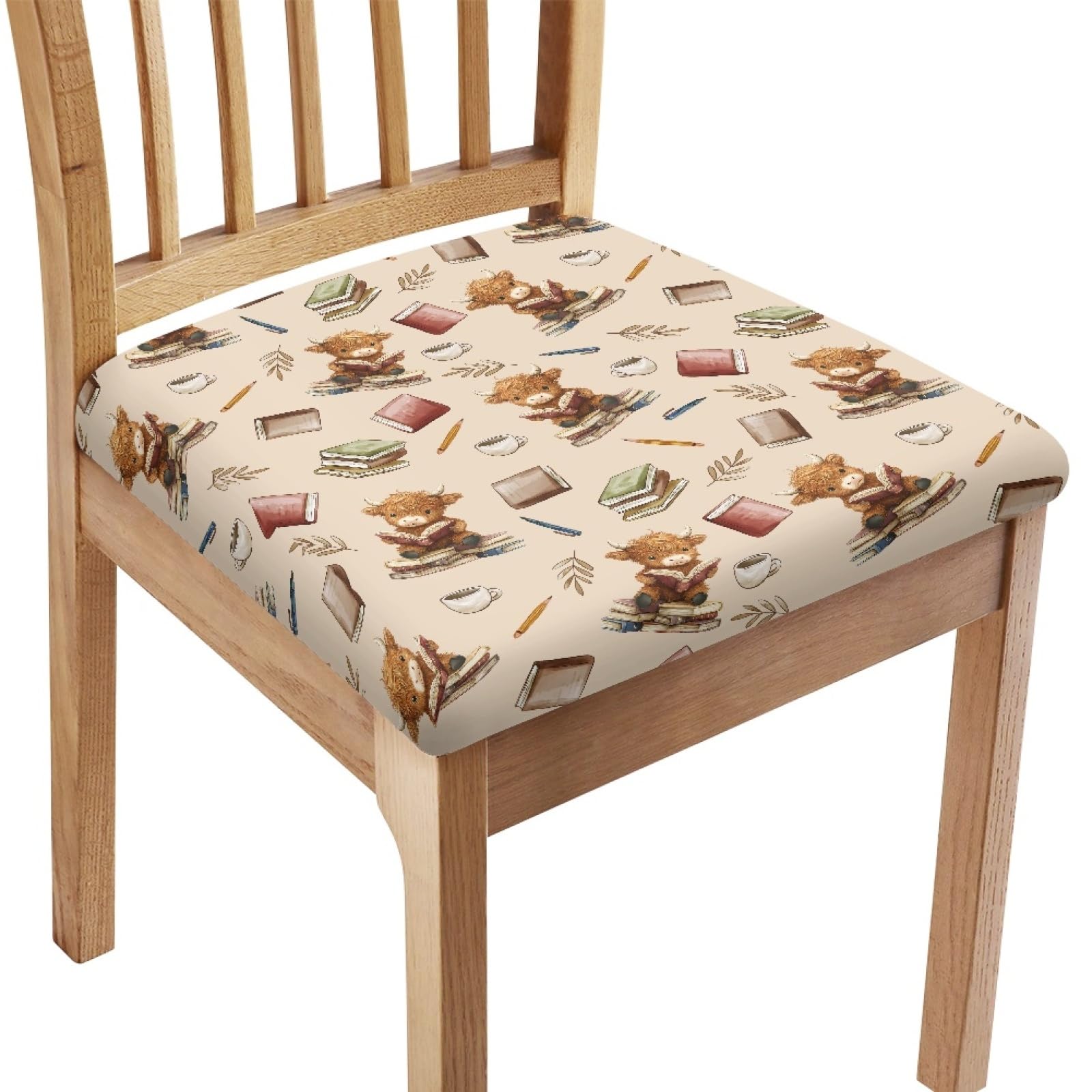 Fundas Sillas Vaca Cojines para Sillas Comedor Elásticas, Funda De Silla Extraíbles Y Lavables, Protectores De Asiento para Banquetes, Cocinas, Fiestas.