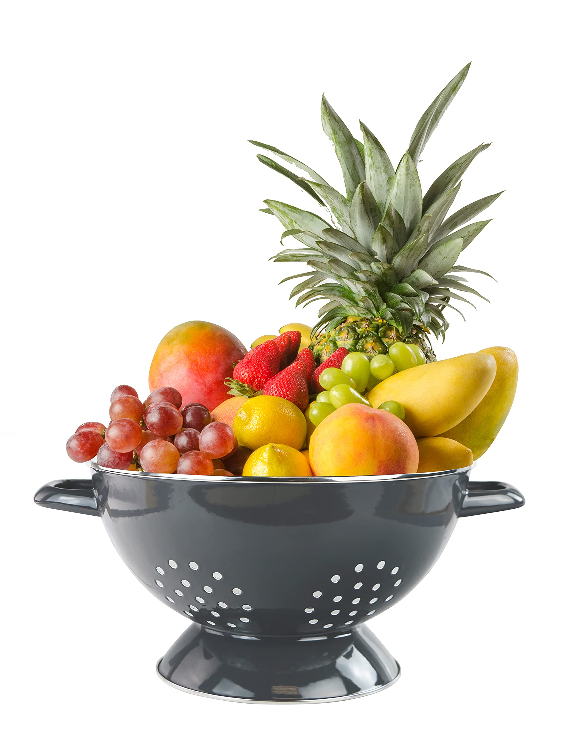 Calypso Basics 88611 by Reston Lloyd - Scolapasta smaltato su acciaio, 4,5 l, colore: Grigio
