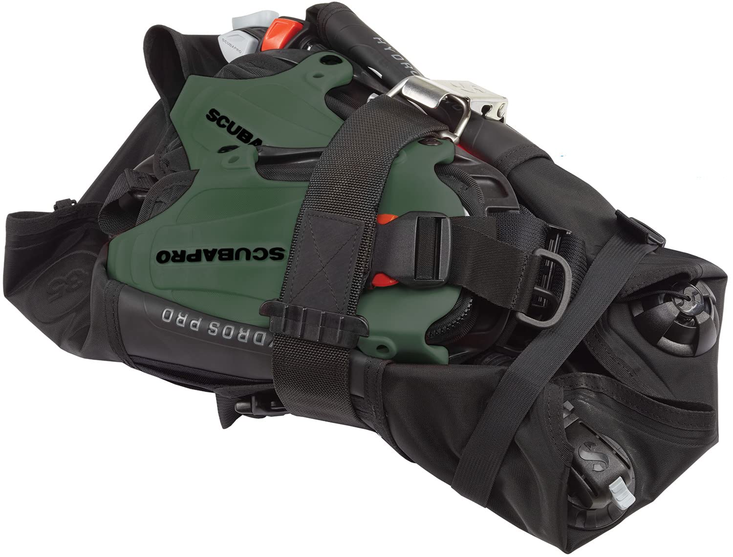 Scubapro Hydros Pro Men's BCD w/BPI, Olive Green, Medium