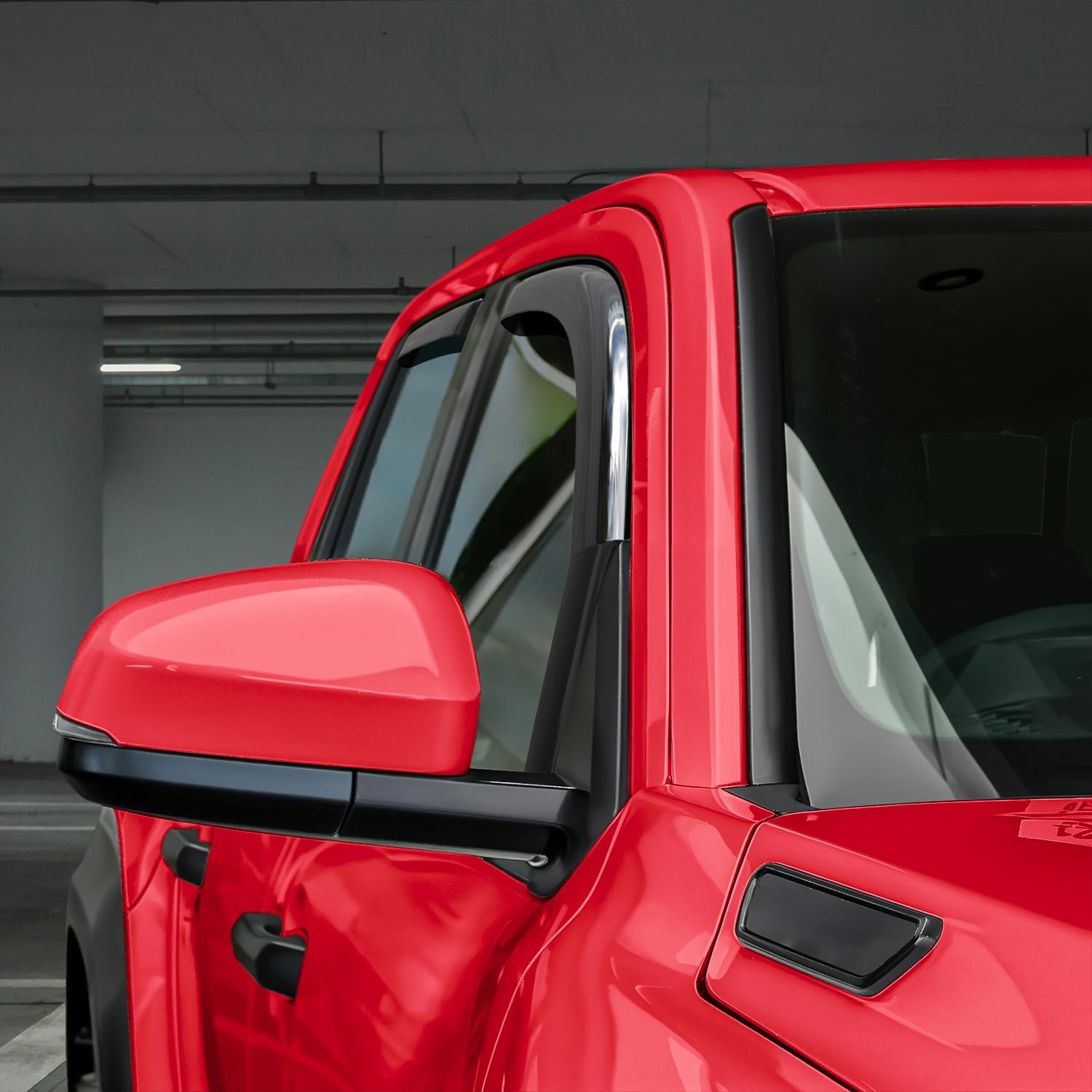 Voron Glass in-Channel Extra Durable Rain Guards for Toyota Tacoma 2024-2026 Double Cab, Window Deflectors, Vent Window Visors, 4 Pieces - 200694
