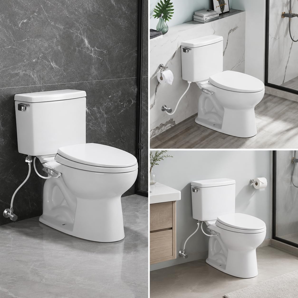 MagiDeal Sedile Portatile per Water con Doppia Funzione di Lavaggio Femminile E Posteriore Dispositivo Igienico in Senza Corrente atto per Sanitari Moderni, style to 1