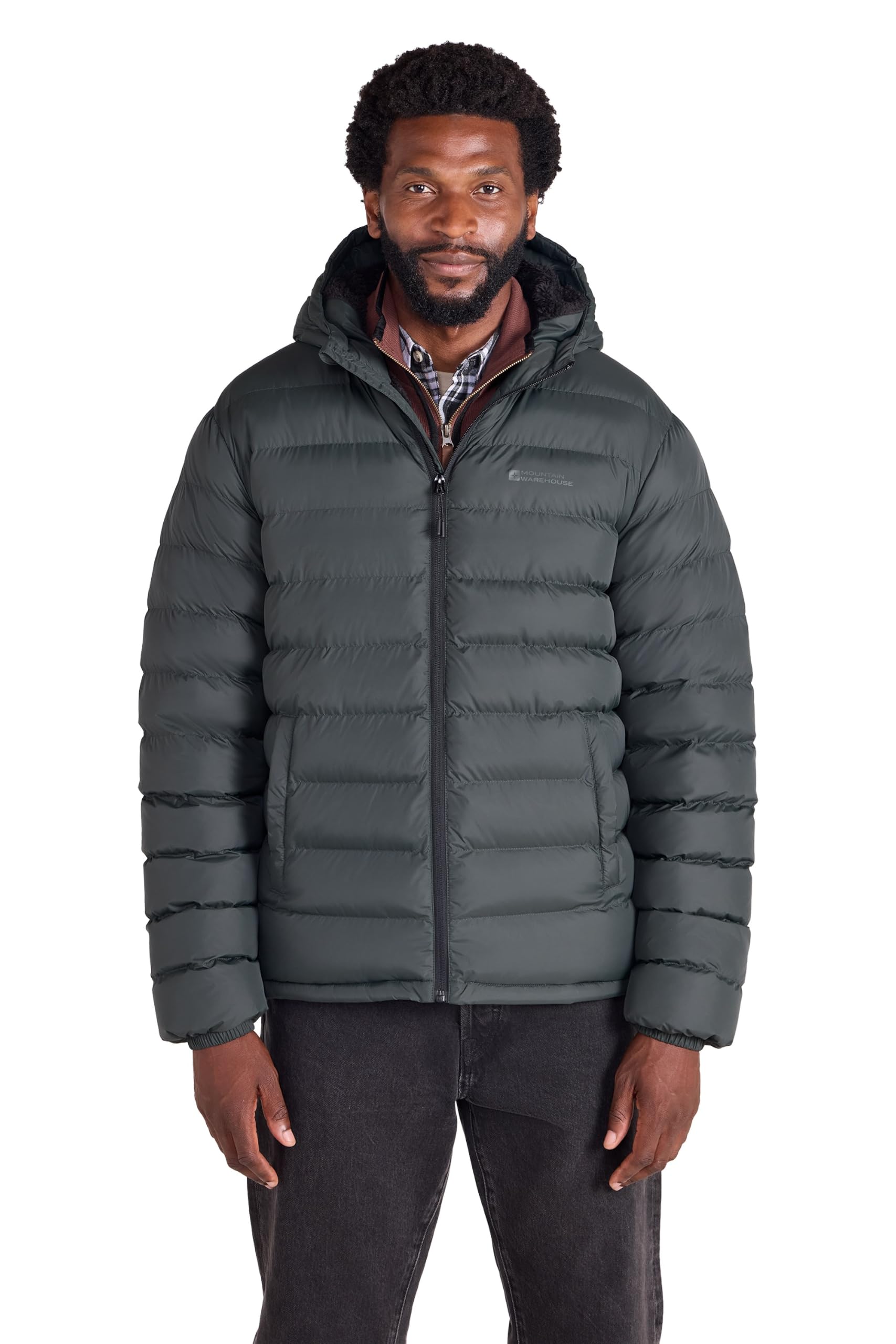 Mountain Warehouse Seasons Mens Puffer Padded Jacket Green 3XL