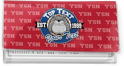YouCustomizeIt School Mascot Vinyl Checkbook Cover (Personalized)